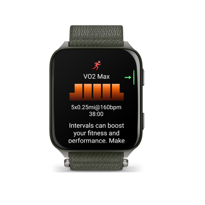 Venu® X1, Moss with Titanium Caseback and Moss ComfortFit Nylon Band