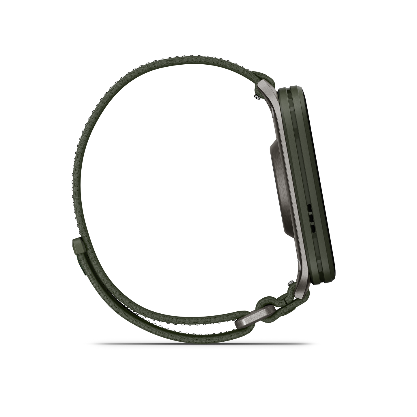 Venu® X1, Moss with Titanium Caseback and Moss ComfortFit Nylon Band