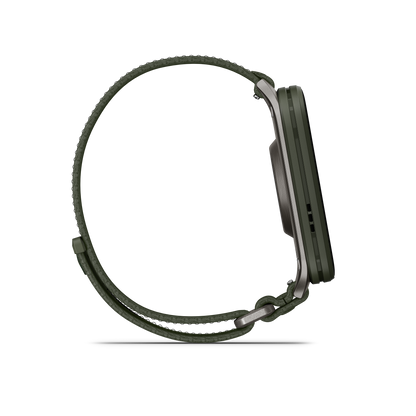 Venu® X1, Moss with Titanium Caseback and Moss ComfortFit Nylon Band