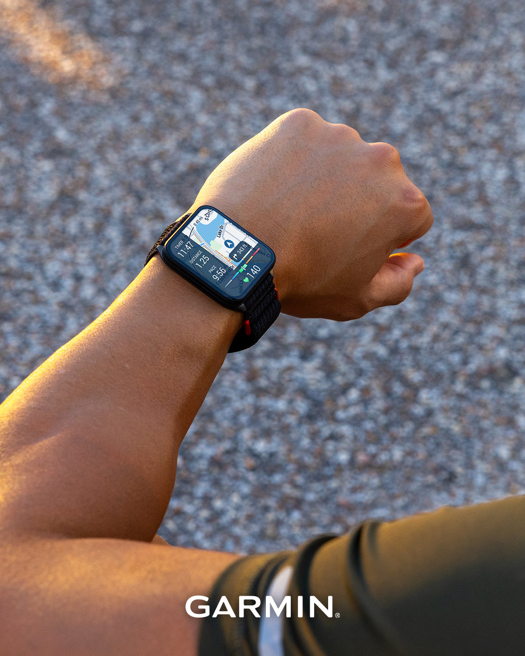 Venu® X1, Black with Slate Titanium Caseback and Black ComfortFit Nylon Band