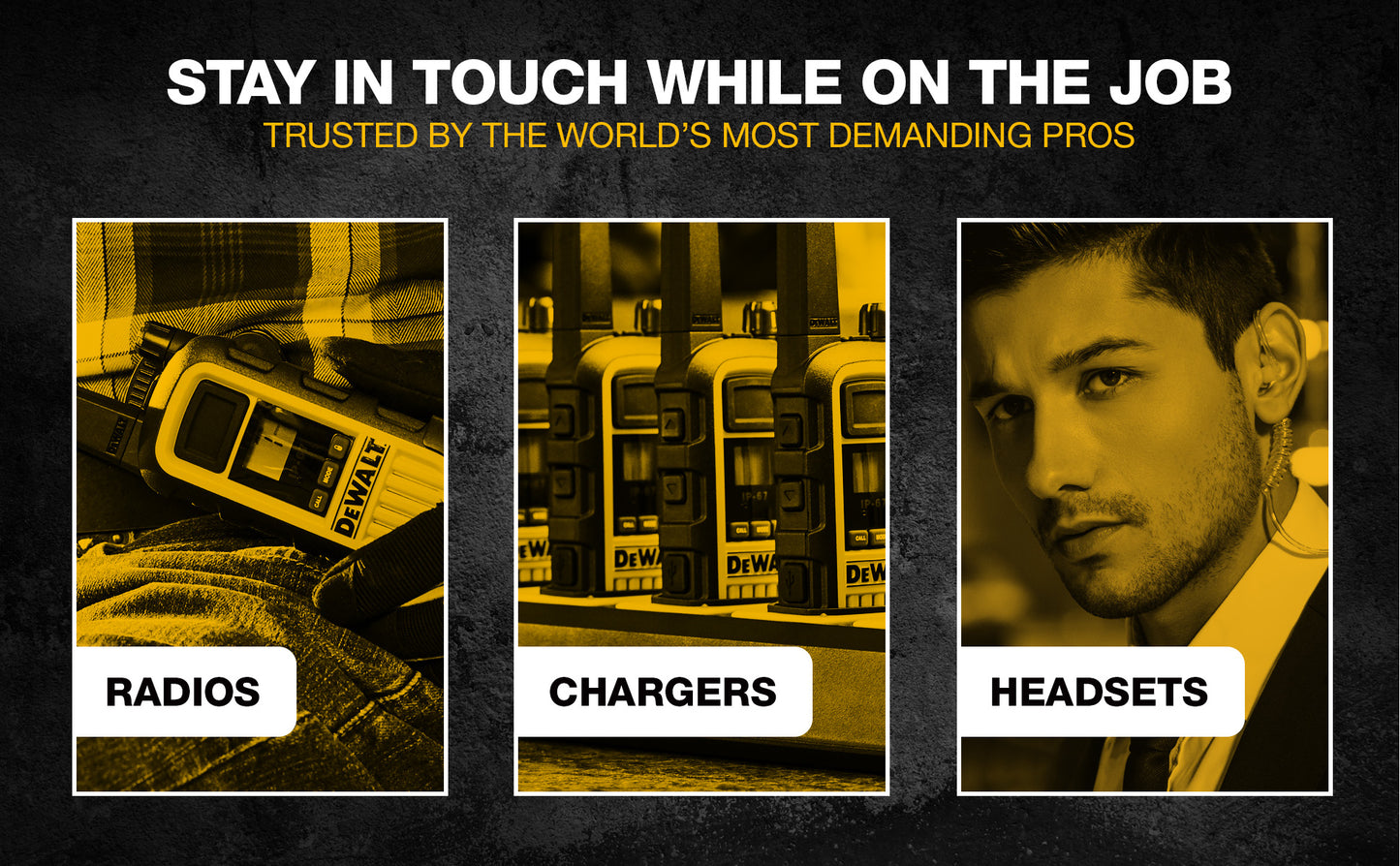 Dewalt Heavy Duty DXFRS800 GMRS Walkie Talkie with Surveillance Headse - 2 Pack