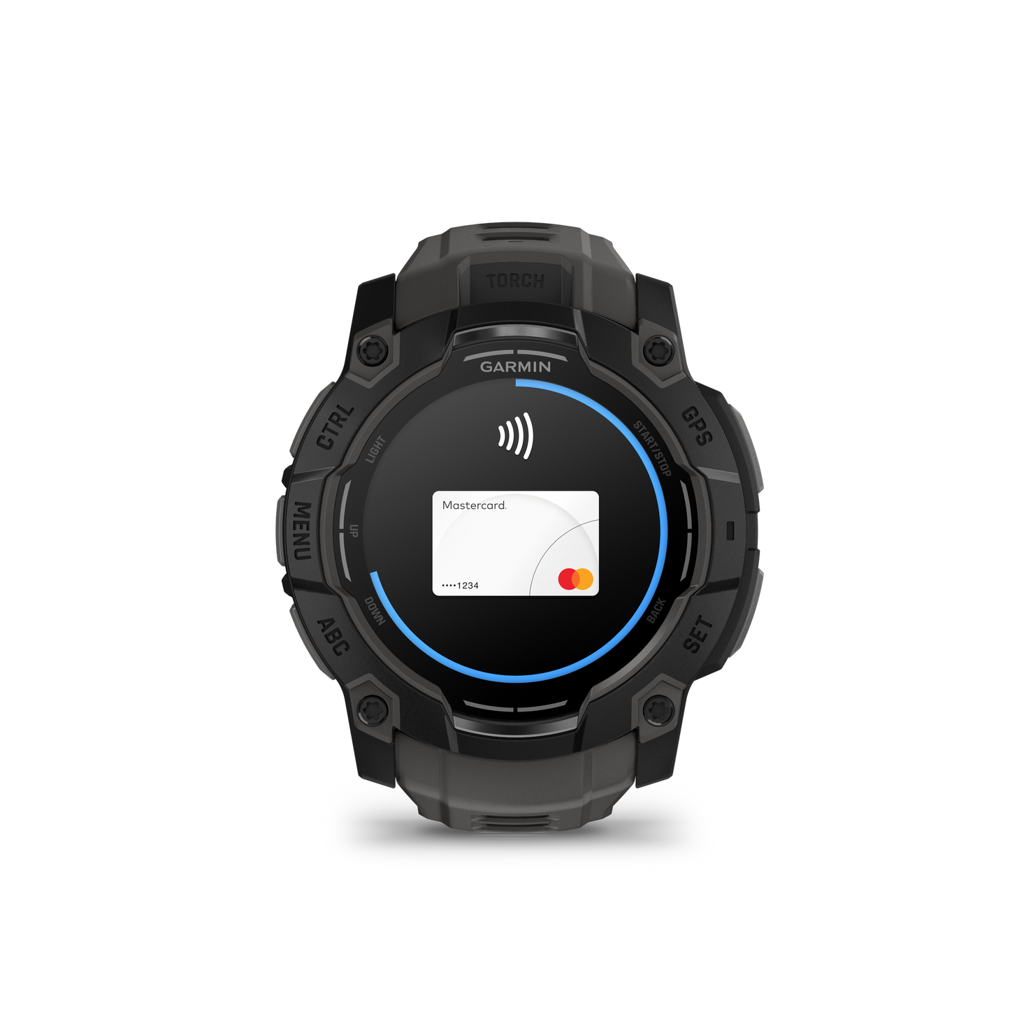 Instinct 3 – 50 mm, AMOLED, Black with charcoal silicone band