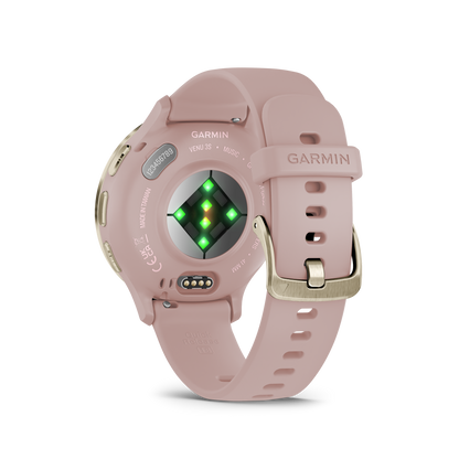 Venu 3S - 41 mm - Soft Gold Stainless Steel Bezel with Dust Rose Case and Silicone Band